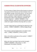 SGRHO FINAL EXAM WITH ANSWERS