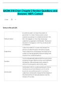 BADM 318 Chen Chapter 2 Review Questions and  Answers 100&percnt; Correct 