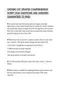 ONTARIO OIT UPDATED COMPREHENSIVE SCRIPT 2026 QUESTIONS AND ANSWERS GUARANTEED TO PASS