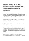 OPTIONS&comma; FUTURES AND OTHER DERIVATIVES COMPREHENSIVE REVIEW 2026 VERIFIED QUESTIONS AND SOLUTIONS