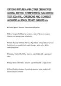 OPTIONS FUTURES AND OTHER DERIVATIVES GLOBAL EDITION CERTIFICATION EVALUATION TEST 2026 FULL QUESTIONS AND CORRECT ANSWERS ALREADY PASSED GRADED A&plus;