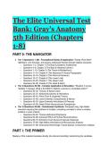 2026&sol;2027 Ultimate Test Bank for Gray's Anatomy for Students&comma; 5th Edition &lpar;Chapters 1-8&rpar; &vert; 88 High-Yield Clinical Questions & Mentor Explanations