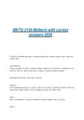 MKTG 2150 Midterm with correct answers 2026