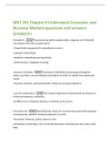 MKT 201 Chapter 6 Understand Consumer and  Business Markets questions and answers  Graded A&plus; 