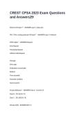 CREST CPSA 2023 Exam Questions and Answers