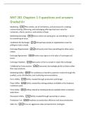 MKT 201 Chapters 1-3 questions and answers  Graded A&plus; 