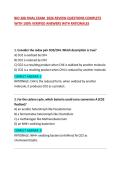 BIO 308 FINAL EXAM  2026 REVIEW QUESTIONS COMPLETE WITH 100&percnt; VERIFIED ANSWERS WITH RATIONALES