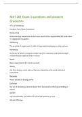 MKT 201 Exam 1 questions and answers  Graded A&plus; 
