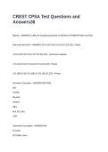 CREST CPSA Test Questions and Answers