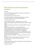 MKT 201 Exam 3 questions and answers  Graded A&plus;