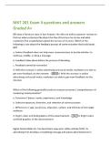 MKT 201 Exam 4 questions and answers  Graded A&plus; 