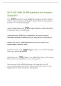MKT 201 FINAL EXAM questions and answers  Graded A&plus; 