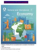 AQA A-Level ECONOMICS 7136 2 National and International Economy Verified Question paper and Marking Scheme Attached