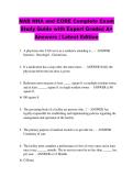 NAB NHA and CORE Complete Exam  Study Guide with Expert Graded A&plus;  Answers &vert; Latest Edition