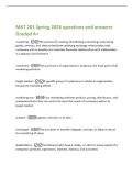 MKT 201 Spring 2026 questions and answers  Graded A&plus; 