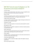 MKT 201 Terms for exam 2 &lpar;chapters 5&comma; 6&comma; 7 &  9&rpar; questions and answers Graded A&plus; 