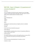 MKT 201 - Exam 1 &lpar;Chapter 1-5&rpar; questions and  answers Graded A&plus; 