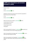 CCMP Exam Questions and answers GRADED A &lpar;2026&rpar;