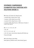 PATHFINDER COMPREHENSIVE EXAMINATION 2026 QUESTIONS WITH SOLUTIONS GRADED A&plus;