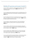 Mobility ATI questions and answers Graded A&plus; 