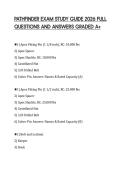PATHFINDER EXAM STUDY GUIDE 2026 FULL QUESTIONS AND ANSWERS GRADED A&plus;
