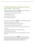 MOTOR SPEECH EXAM 1 Questions and Answers  latest Update &vert; 100&percnt; Correct  