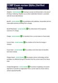 CCMP Exam review Q&As &lpar;Verified Answers&rpar; 2026CCMP Exam review Q&As &lpar;Verified Answers&rpar; 2026