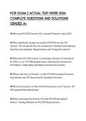 PCIP EXAM 2 ACTUAL TEST PAPER 2026 COMPLETE QUESTIONS AND SOLUTIONS GRADED A&plus;