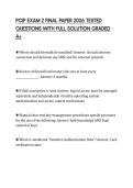 PCIP EXAM 2 FINAL PAPER 2026 TESTED QUESTIONS WITH FULL SOLUTION GRADED A&plus;