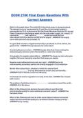 ECON 2106 Final Exam Questions With Correct Answers