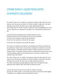 CPNRE EXAM 1 QUESTIONS WITH COMPLETE SOLUTIONS