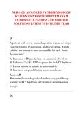 NURS 6501 ADVANCED PATHOPHYSIOLOGY  WALDEN UNIVERSITY MIDTERM EXAM  COMPLETE QUESTIONS AND VERIFIED  SOLUTIONS LATEST UPDATE THIS YEAR