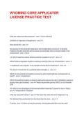 WYOMING CORE APPLICATOR LICENSE PRACTICE TEST&period;