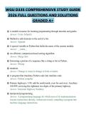 WGU D335 COMPREHENSIVE STUDY GUIDE 2026 FULL QUESTIONS AND SOLUTIONS GRADED A&plus;