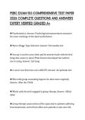 PEBC EXAM 103 COMPREHENSIVE TEST PAPER 2026 COMPLETE QUESTIONS AND ANSWERS EXPERT VERIFIED GRADED A&plus;