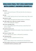 WGU D335 FINAL TEST 2026 QUESTIONS WITH CORRECT ANSWERS GRADED A&plus;