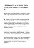 PEBC EXAM 103 FINAL PAPER 2026 TESTED QUESTIONS WITH FULL SOLUTION GRADED A&plus;
