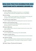 WGU D335 PRACTICE EXAMINATION 2026 QUESTIONS WITH ANSWERS GRADED A&plus;