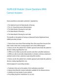 NURS 618 Module 1 Exam Questions With Correct Answers