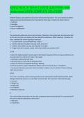 ADULT HEALTH EXAM 2 &lpar;2025&rpar; QUESTIONS AND  &lpar;elaborated&rpar; WITH COMPLETE SOLUTIONS 
