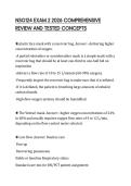 NSG124 EXAM 2 2026 COMPREHENSIVE  REVIEW AND TESTED CONCEPTS 