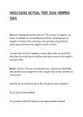 WGU D550 ACTUAL TEST 2026 VERIFIED Q&A