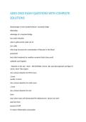 ADEX OSCE EXAM QUESTIONS WITH COMPLETE SOLUTIONS