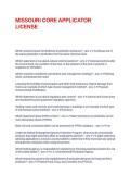 MISSOURI CORE APPLICATOR LICENSE
