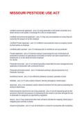 MISSOURI PESTICIDE USE ACT&period;