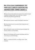 IBA CPOA EXAM COMPREHENSIVE TEST PAPER 2026 COMPLETE QUESTIONS AND ANSWERS EXPERT VERIFIED GRADED A&plus;