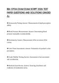 IIBA CPOA EXAM EXAM SCRIPT 2026 TEST PAPER QUESTIONS AND SOLUTIONS GRADED A&plus;