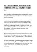IIBA CPOA EXAM FINAL PAPER 2026 TESTED QUESTIONS WITH FULL SOLUTION GRADED A&plus;