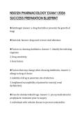 NSG124 PHARMACOLOGY EXAM 1 2026  SUCCESS PREPARATION BLUEPRINT