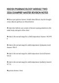 NSG124 PHARMACOLOGY MODULE TWO  2026 EXAMPREP MASTER REVISION NOTES